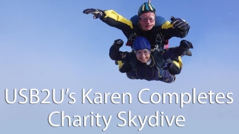 Karen Completes Incredible Skydive for Charity