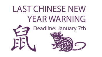 Last Warning For Chinese New Year