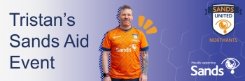 Tristan wearing Sands United football kit