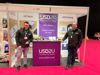 Sam and Andy at Merchandise World