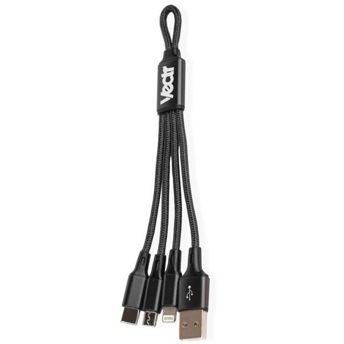 Braided 3 in 1 Cable with vectr logo