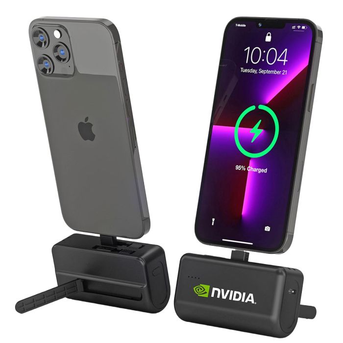 Branded Capsule 4500mAh Power Bank with NVIDIA logo