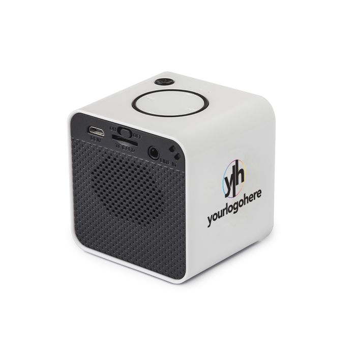 Cube Speaker with your logo here Cube Speaker with your logo here