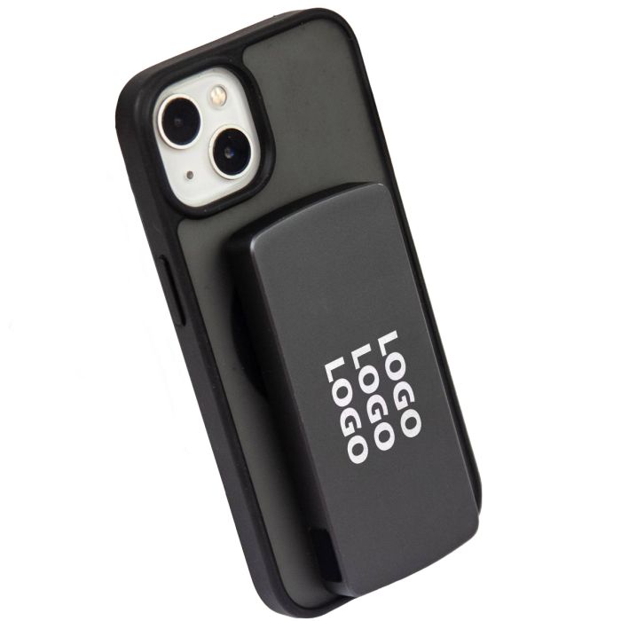 Custom branded luxe magentic power bank engraved logo