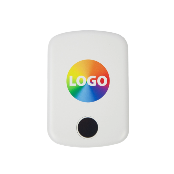 Magnetic Power Bank branded with colourful logo