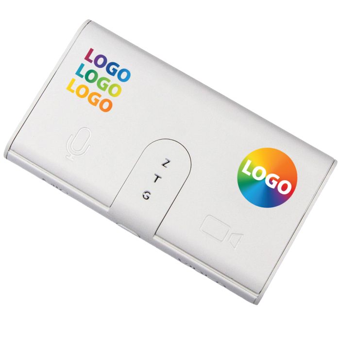 Branded Mic and Mute button with logo printed