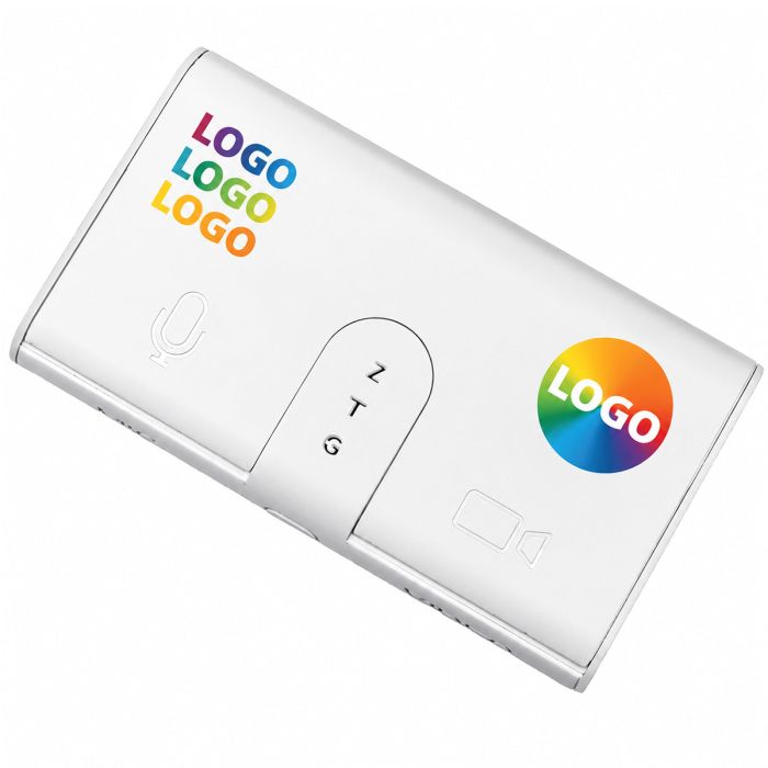 Branded Mic and Mute button with logo printed