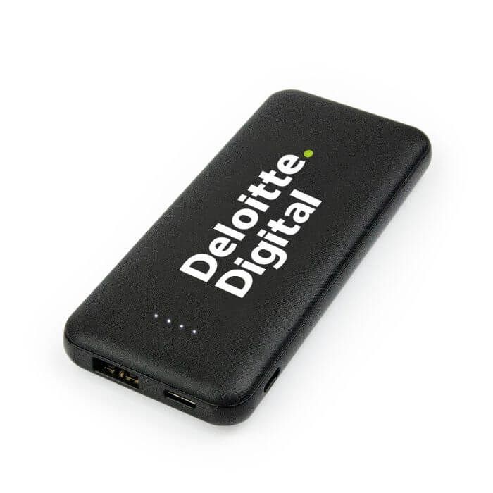 Pocket Pro Power Bank with Deloitte logo Branded