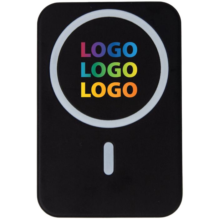 Premium Magnetic 10000mAh Power Bank branded with colour logo
