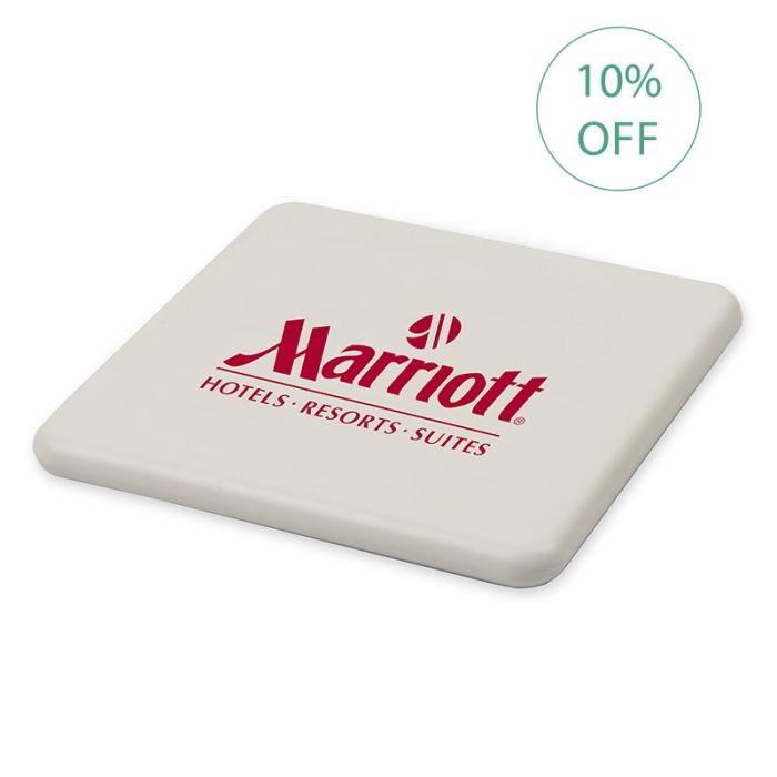 Recycled wireless charger with 10% off sticker