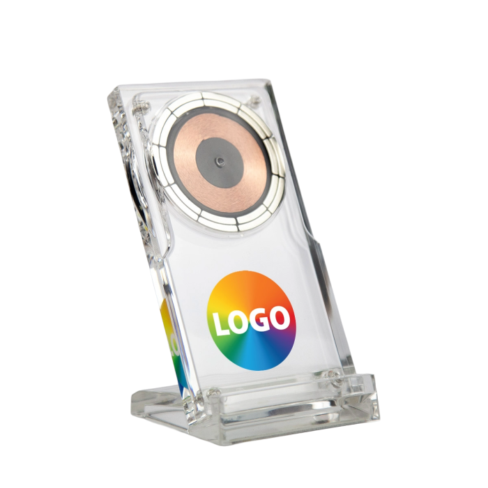 Transparent Wireless Charging Stand Branded with logo