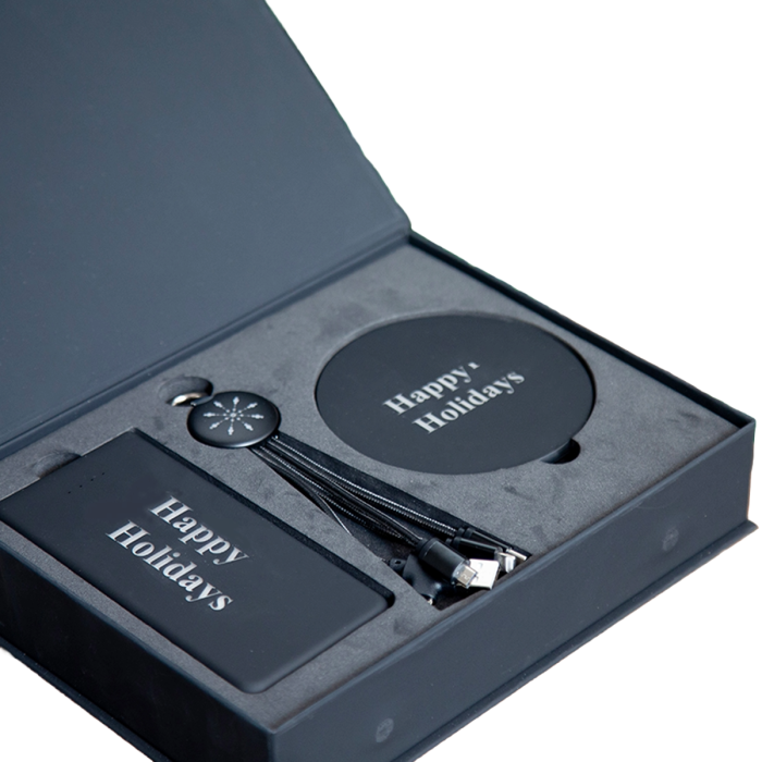 Branded Tech LED Gift Box Power Bank, Charger, Wireless Charger
