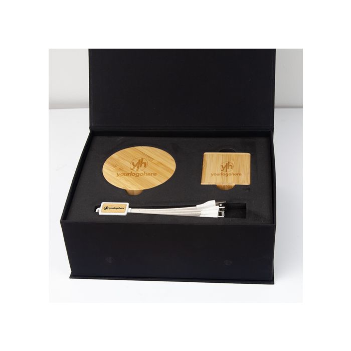 Ultimate Bamboo Gift Set with engraved logos