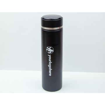 Branded Thermos Water Bottle -Black