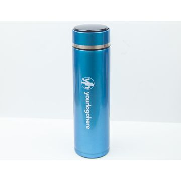 Branded Thermos Water Bottle -Blue