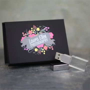 Crystal USB & Black Flip Box Bundle