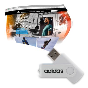 A Twister USB that can be used as a webkey with a link to a website