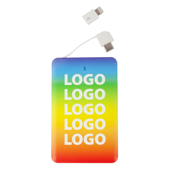 Promotiona Credit Card power bank with full colour bleed print