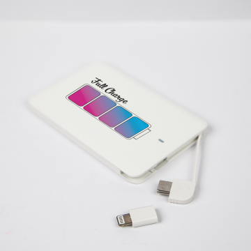 Credit Card Power Banks-White USB-C