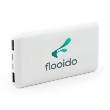 Flooido logo printed on eco pro 10000 power bank