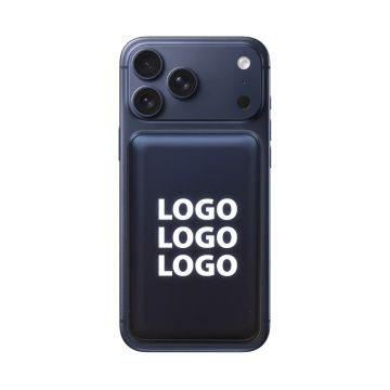 Branded magnetic 10,000mAh power bank on iphone