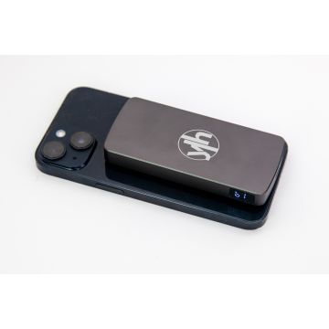 Magnetic power bank charging phone