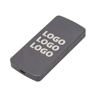 Custom branded luxe magentic power bank engraved logo