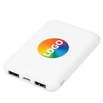 Mini 5000mAh Power Bank USB and USB-C Ports