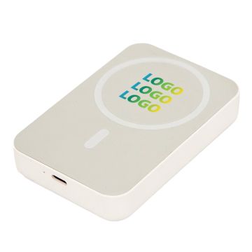 Premium magnetic 5000 Power Bank White
