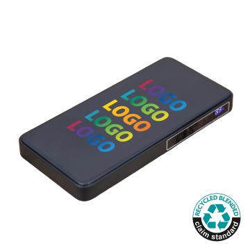 Black Recycled Pro 10000mAh Power Bank