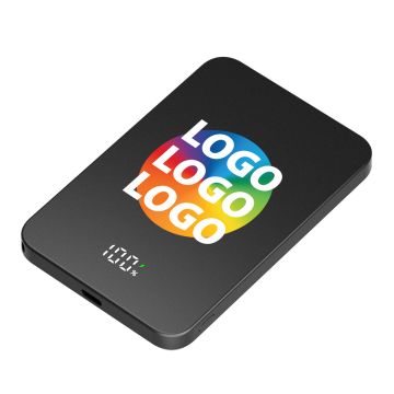 Solid-State Magnetic Power Bank with branded logo