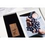 Walnut wood USB in a white box with prints thumbnail