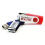 Red and blue logo branded USB sticks thumbnail