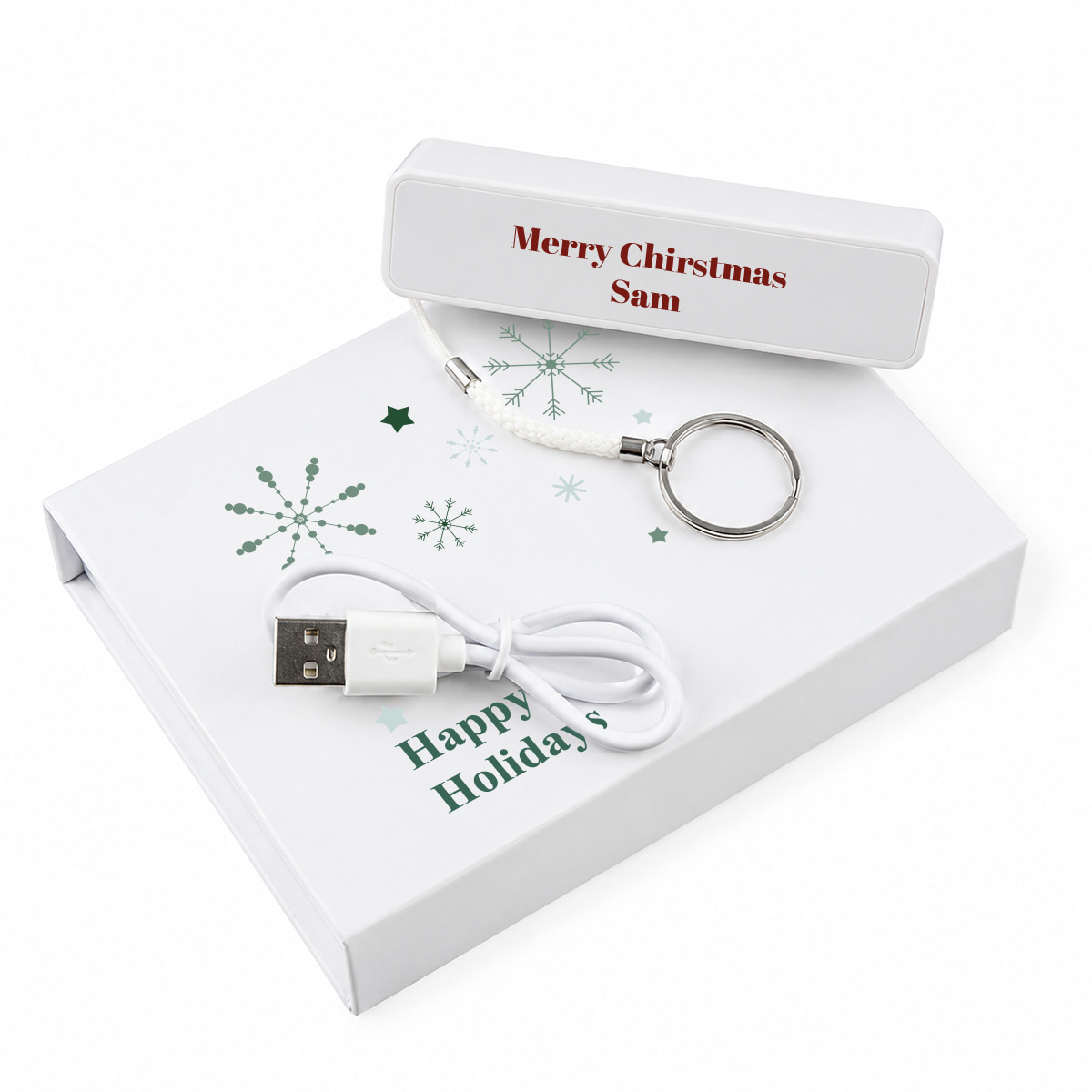 Edge Power Bank & White Flip Box Bundle