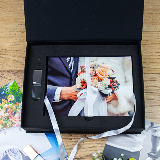 Slim XL Prints Box & Crystal USB