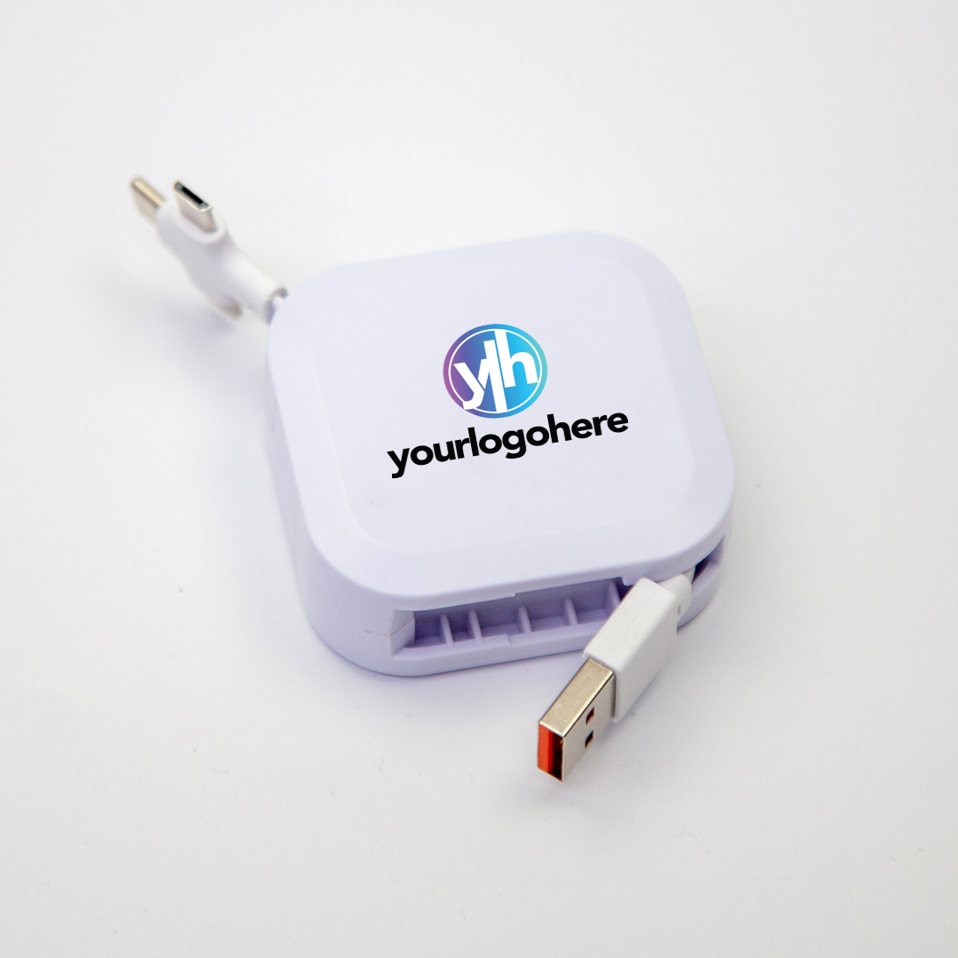 3 in 1 Retractable Square Cable 