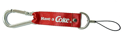 Carabiner Keyring - Coke Branded USB Keyring