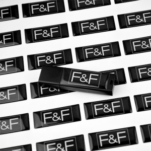 Branded USB - Dome Stickers Branded USB - Dome Stickers