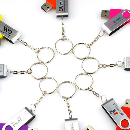 Keyrings for USB Flash Drives