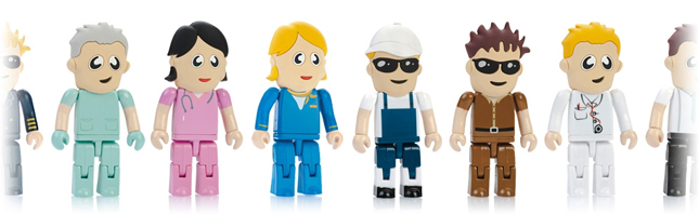 Rubber Head USB People Rubber Head USB People