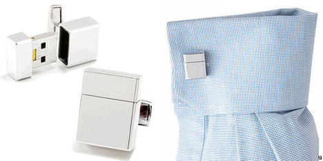 usb-cufflinks USB cuff-links on a shirt
