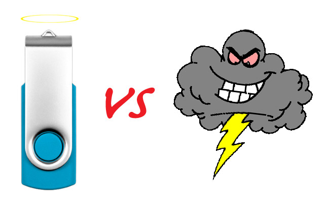 USB Flash Drive Vs Cloud