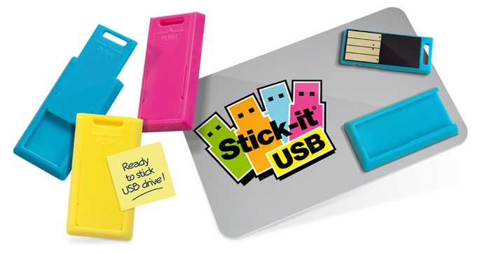 Ready-to-Stick-USB Flash Drives - Add to Anything Ready-to-Stick-USB
