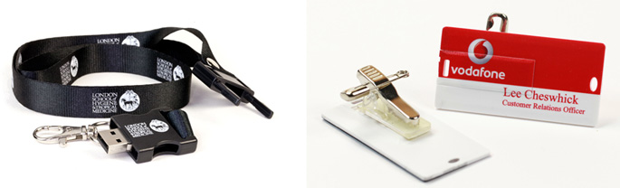 USB Lanyards and USB Name Badges