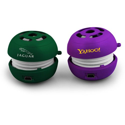 branded pod speakers