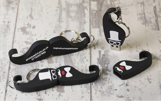 Custom moustache USB