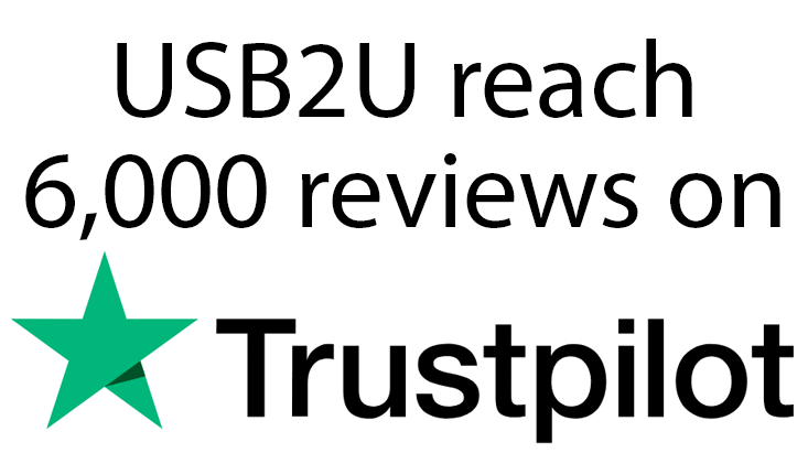 USB2U Reaches 6000 Reviews on Trustpilot