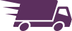 24 hour express delivery speeding truck graphic
