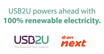 USB2U powers ahead with 100% renewable electricity!